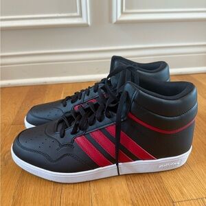 Adidas Hoops 4.0 Mid Sneakers | Men’s Size 12 | Black & Red | New In Box